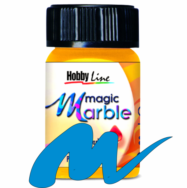 Magic Marble - Боя за мраморен ефект 20мл. - Синьо