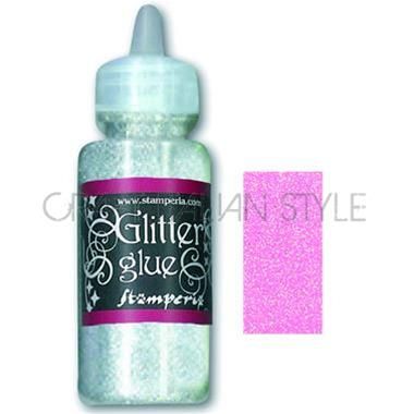 NEW Glitter Glue,Stamperia -Брокат лепило за декорация 40 гр. - Holographic Pink