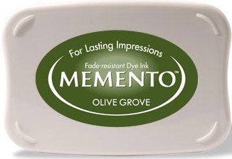 MEMENTO INKPAD - Тампон с ярък отпечатък OLIVE GROVE