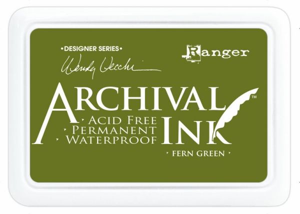ARCHIVAL INK PAD, USA - Tампон с архивно перманентно мастило, Fern Green