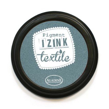 IZINK TEXTILE Made in France - Пигментен тампон за отпечатване върху текстил - СИВО