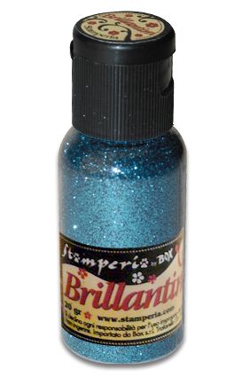 Brillantini, Stamperia - Диамантен брокат за декорация 20 гр. - Warm Light Blue