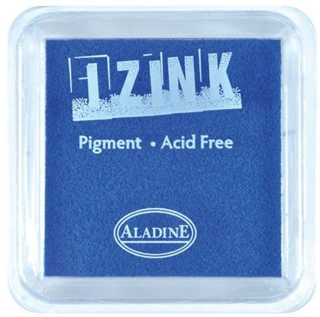 IZINK PAD PIGMENT - Среден тампон 4х4 см - NAVY BLUE