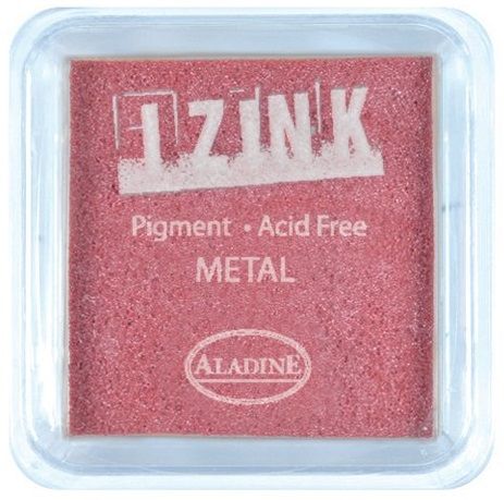 IZINK PAD PIGMENT - Среден  тампон 4х4см - METAL RED