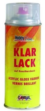 SPRAY KLARLACK  150ml - Лак спрей  за темпера и водоразтворими бои , фотоси ГЛАНЦ 