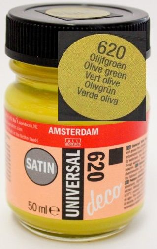  DECORFIN Universal satin, TALENS - Екстра фин акрил 50 ml, 620 OLIVE GREEN