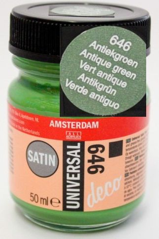  DECORFIN Universal satin, TALENS - Екстра фин акрил 50 ml, 646 ANTIQUE GREEN