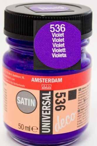  DECORFIN Universal satin, TALENS - Екстра фин акрил 50 ml, 536 VIOLET