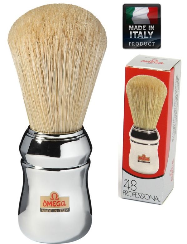 OMEGA 10048 “FORTY EIGHT 48”  Pure bristle shaving brush – Professional Четка за бръснене 