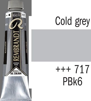 REMBRANDT Екстра Фини Маслени Бои 40 мл. - Cold Grey 1, № 717