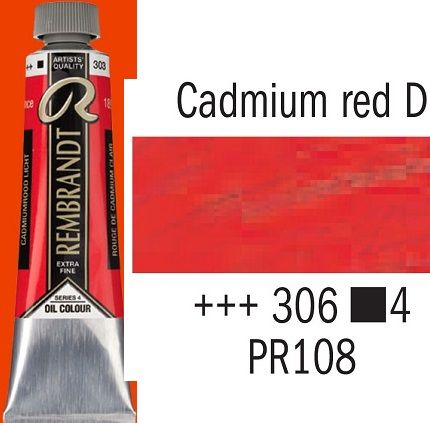 REMBRANDT Екстра Фини Маслени Бои 40 мл. - Cadmium Red Deep 4, № 306