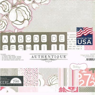  AUTHENTIQUE USA # GIRL KIT 12" x 12"- Дизайнерски блок 30.5 X 30.5