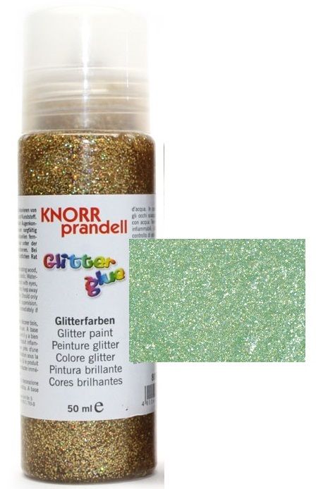 Glitter Glue с накрайник - Брокат контур за декорация 50ml. LIGHT GREEN
