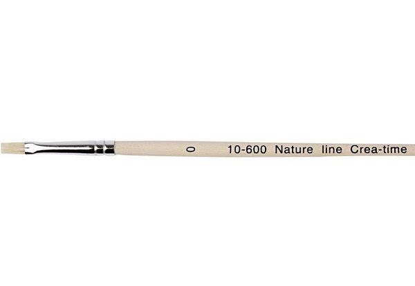 NATURE LINE BRUSH 0 - Четка плоска четина 0 / 4мм