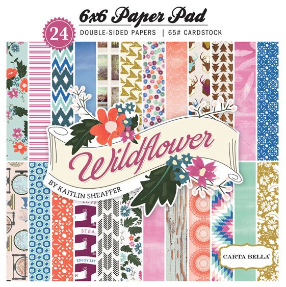 CARTA BELLA WILD FLOWER Pad 6x6 24 - Дизайнерски блок 6"х6" / 24 листа
