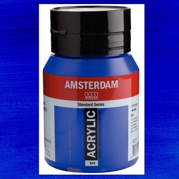 AMSTERDAM ACRYLIC 500ml - Акрилна боя за живопис - Ultramarine 504
