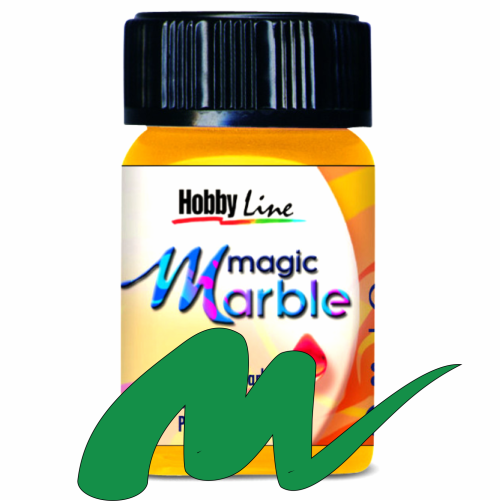 Magic Marble - Боя за мраморен ефект 20мл. - Зелено