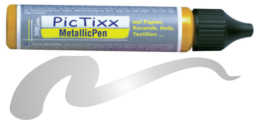 PIC TIXX- универсален контур металик 29мл. - Старо сребро