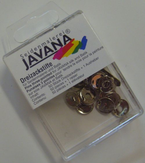 JAVANA PINS - Тривърхи кабъри за опъване на коприна / 50 бр