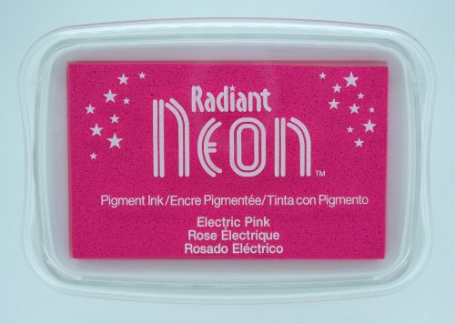 Radiant NEON "electric pink" - Тампон с неоново светлоустойчиво мастило