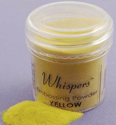 WHISPERS embossing powder - Пудра за топъл ембос YELLOW