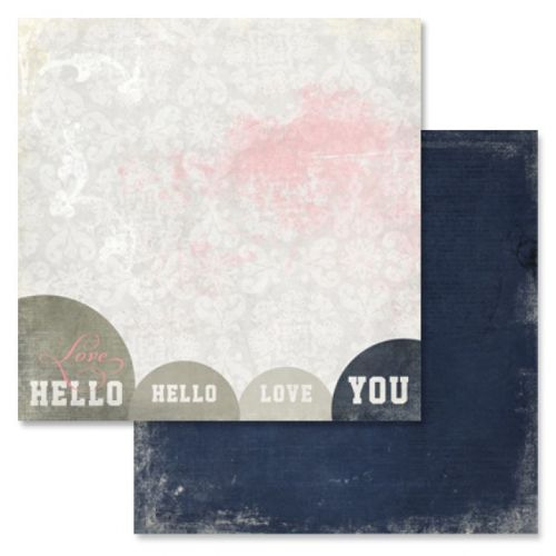 GLITZ USA # LOVE YOU MADLY - Дизайнерски скрапбукинг картон 30,5 х 30,5 см.