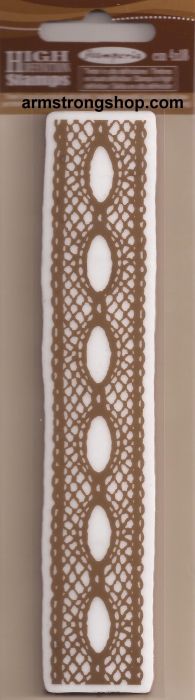 STAMPERIA WTKCC 26 - Гумен КЛИНГ печат 4X18 LACE WITH HOLES