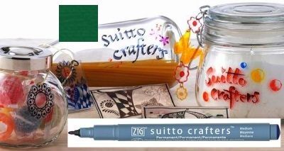 SUITTO CRAFTERS MEDIUM - Перманентен маркер Japan * GREEN