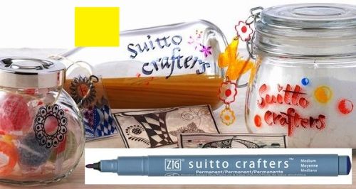 SUITTO CRAFTERS MEDIUM - Перманентен маркер Japan * YELLOW