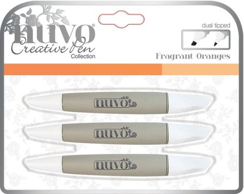 NUVO PEN COLLECTION - Двувърхи алкохолни маркери 3бр FRAGRANT ORANGES