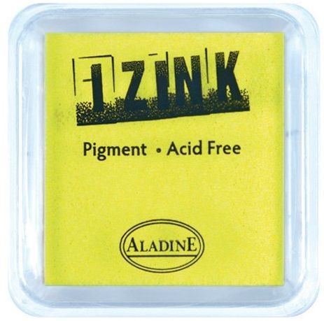 IZINK PAD PIGMENT - Среден тампон 4х4см - FLUO YELLOW