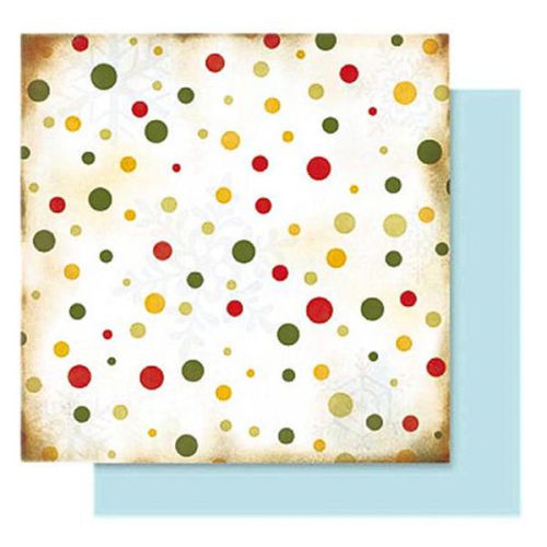 FB Christmas 04 - Дизайнерски картон с ембос-глитер елементи - 30,5 Х 30,5 см.