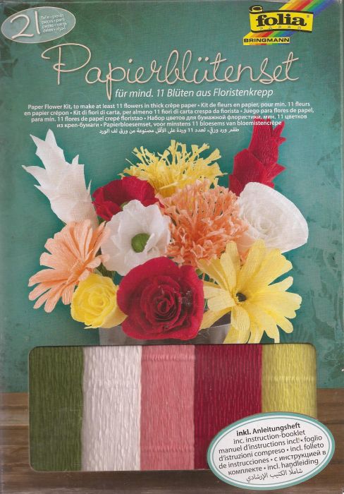 FOLIA PAPER FLOWER SET - Стартов комплект за изработка на цветя