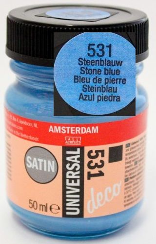 DECORFIN Universal satin, TALENS - Екстра фин акрил 50 ml, 531 STONE BLUE