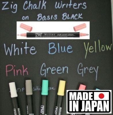 ZIG CHALK WRITER * JAPAN - Фин двувърх маркер 1.00 и 1,2 мм PASTEL PINK