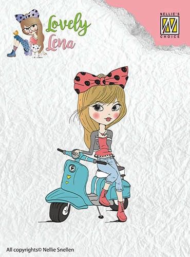 Lovely Lena "on scooter" CSLL003  - Дизайн силиконов печат