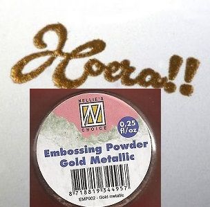 Embossing powder "Gold metallic" 0,25 - Пудра за топъл ембос