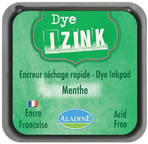 IZINK DYE MIDI PAD   - Тампон с ярък отпечатък GREEN MENTHE