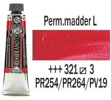 REMBRANDT Екстра Фини Маслени Бои 40 мл. - Permanent Madder Light 3, № 321