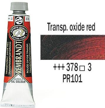 REMBRANDT Екстра Фини Маслени Бои 40 мл. - Transparent Oxide Red 3, № 378