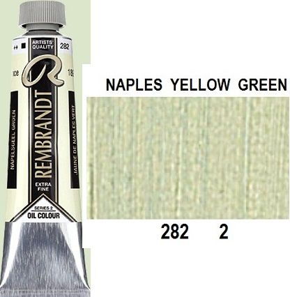 REMBRANDT Екстра Фини Маслени Бои 40 мл. - Naples Yellow Green 2, № 282