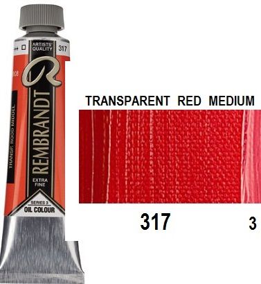 REMBRANDT Екстра Фини Маслени Бои 40 мл. - Transparent Red M 3, № 317