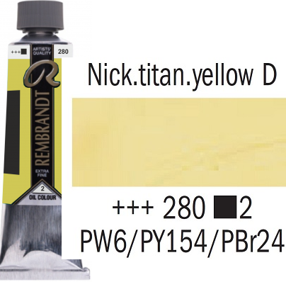REMBRANDT Екстра Фини Маслени Бои 40 мл. - Nickel Titan Yellow Deep 2, № 280