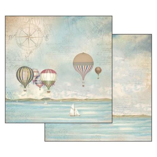Stamperia, Sea Land 12x12 Inch Paper Sheets - Дизайнерски скрапбукинг картон 30,5 х 30,5 см.