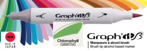 8150 CHLOROPHYLL - GRAPH IT BRUSH MARKER - Двувърх дизайн маркери ЧЕТКА