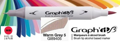 9405 WARM GREY 5 - GRAPH IT BRUSH MARKER - Двувърх дизайн маркери ЧЕТКА