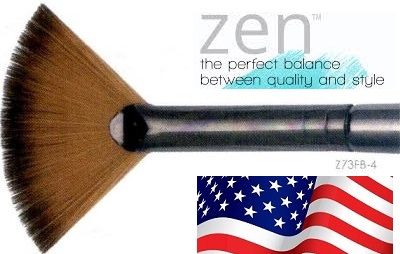 ZEN 73 Fan, USA - Профи `ветрило` четка за различни техники №4