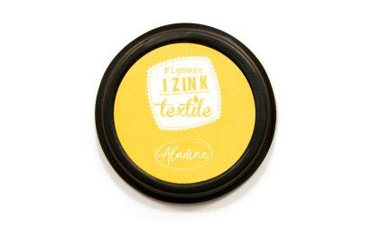 IZINK TEXTILE Made in France - Пигментен тампон за отпечатване върху текстил - ЖЪЛТ
