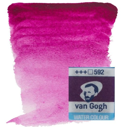 VAN GOGH WATERCOLOUR PAN - Екстра фин акварел `кубче` # China Purple Red 592