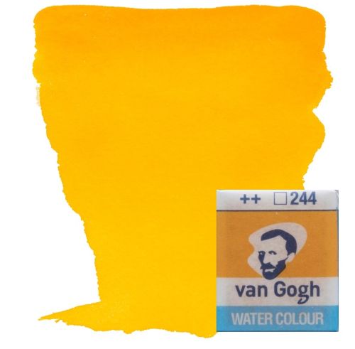 VAN GOGH WATERCOLOUR PAN - Екстра фин акварел `кубче` # Indian Yellow 244